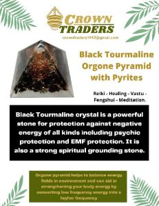 Black Tourmaline Orgone Pyramid