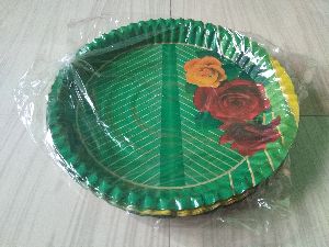 Green Paper Printed Plate