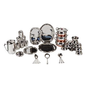 Stainless Steel Bangla Bhog Dinner Set