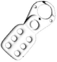 Electroplated Lockout Hasp