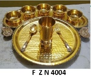 Brass Thali Set