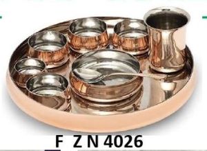 Copper Thali Set