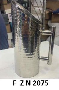 Stainless steel hammered jug