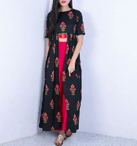 Semi Stitch Indo Western Dress