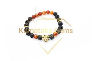 Lava Carnelian Bracelet