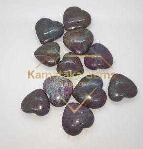 Ruby Kyanite Stone Heart