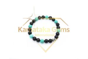 Tourmaline Turquoise Charm Bracelet