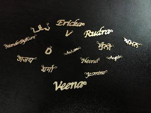 Customized Gold Plated Name Jewellery