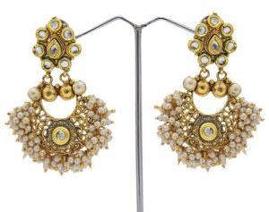 GOLDEN PARTY WEAR EARRINGS