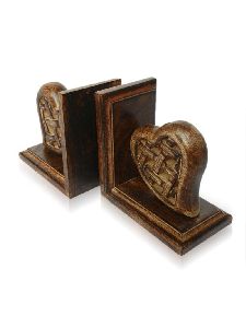 Wooden bookend