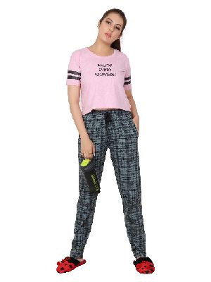Ladies Printed Track Pants