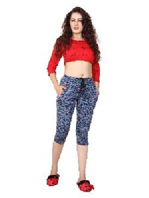 Ladies Printed Capri