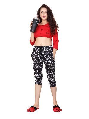Ladies Printed Capri