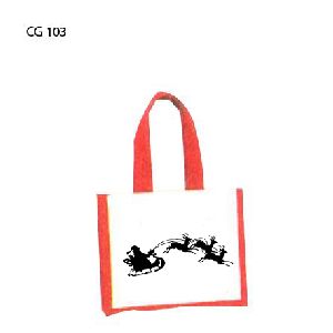 . . JUTE CHRISTMAS BAG . .