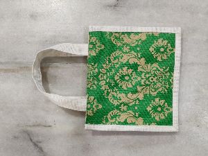 PRINTED MINI JUTE BAG