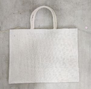 WHITE DYED JUTE BAG