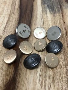 Laser Engraving Leather Toggle Buttons