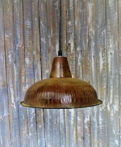 Brown Patina Finish Small Hanging Lamp