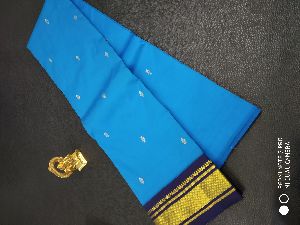 one side border pure handloom kanchipuram silk saree