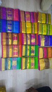 pure handloom kanchipuram multi silks