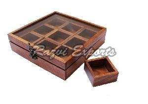 Wooden Spice Box