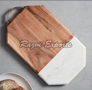 Wood and Marble Chopping Board