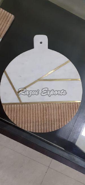 Wood and Marble Chopping Board