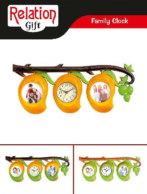 Decorative Photo Frame with Clock