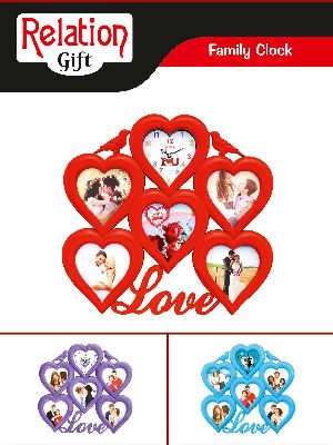 Decorative Photo Frame with Clock