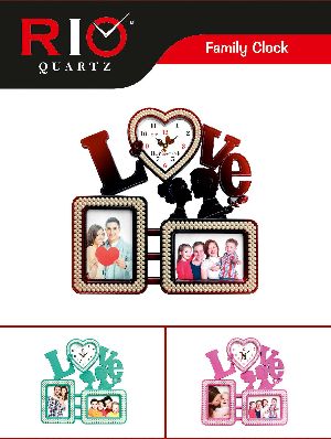 Decorative Photo Frame with Clock