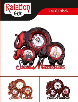 Decorative Photo Frame with Clock
