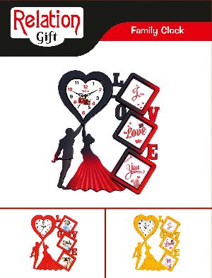 Decorative Photo Frame with Clock