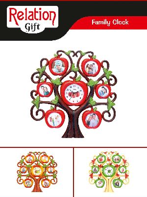Decorative Photo Frame with Clock