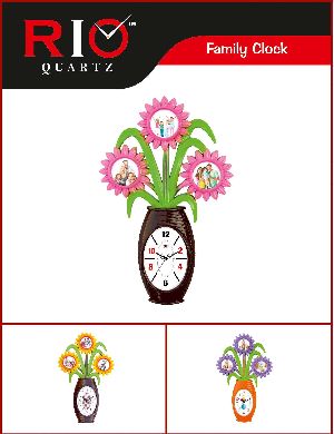 Decorative Photo Frame with Clock