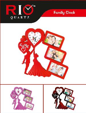 Decorative Photo Frame with Clock
