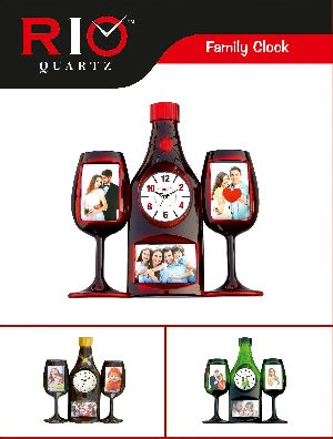 Decorative Photo Frame with Clock