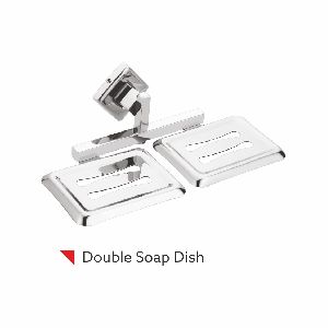 stainlees steel Rectangle Double Soap Dish