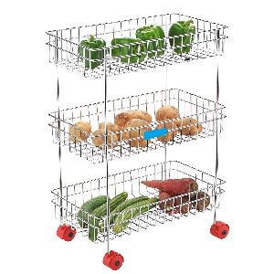 3 layer stainless steel fruit vegetable basket