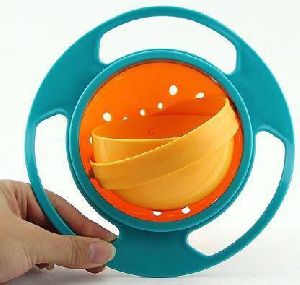 portable non spill feeding toddler gyro bowl