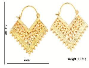 Hp275 Brass Hoop Earrings