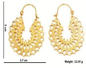 Hp278 Brass Hoop Earrings