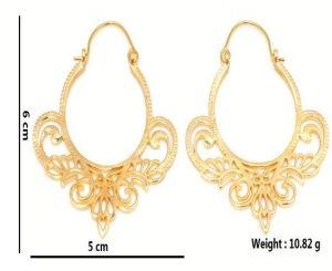 Hp307 Brass Hoop Earrings