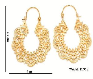 Hp313 Brass Hoop Earrings