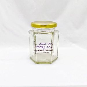 250ml Hexagonal Glass Jar