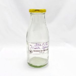 300ml Square Glass Milk Bottle