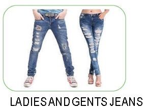 Ladies and gents jeans