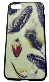 Feather Printed Mobile Phone Cover