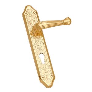 Gold Finish Brass Mortise Handle Lock