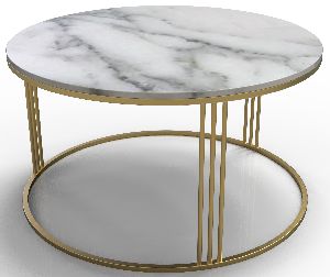 Side Table With Marble Top