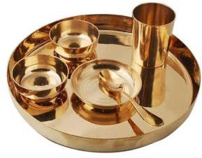 Copper Thali Set